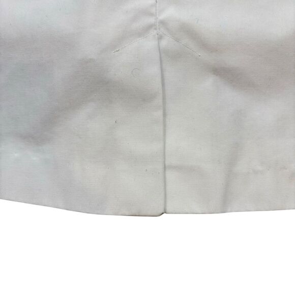 Vintage Leon Levin White Skirt with Blue and Red Pockets Size 10 - Picture 7 of 11